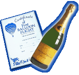 certificat de vol et champagne